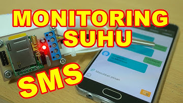 Rangkaian Monitoring Suhu Lewat SMS