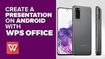 Create a presentation on android with WPS Office | How to create a presentation on your phone