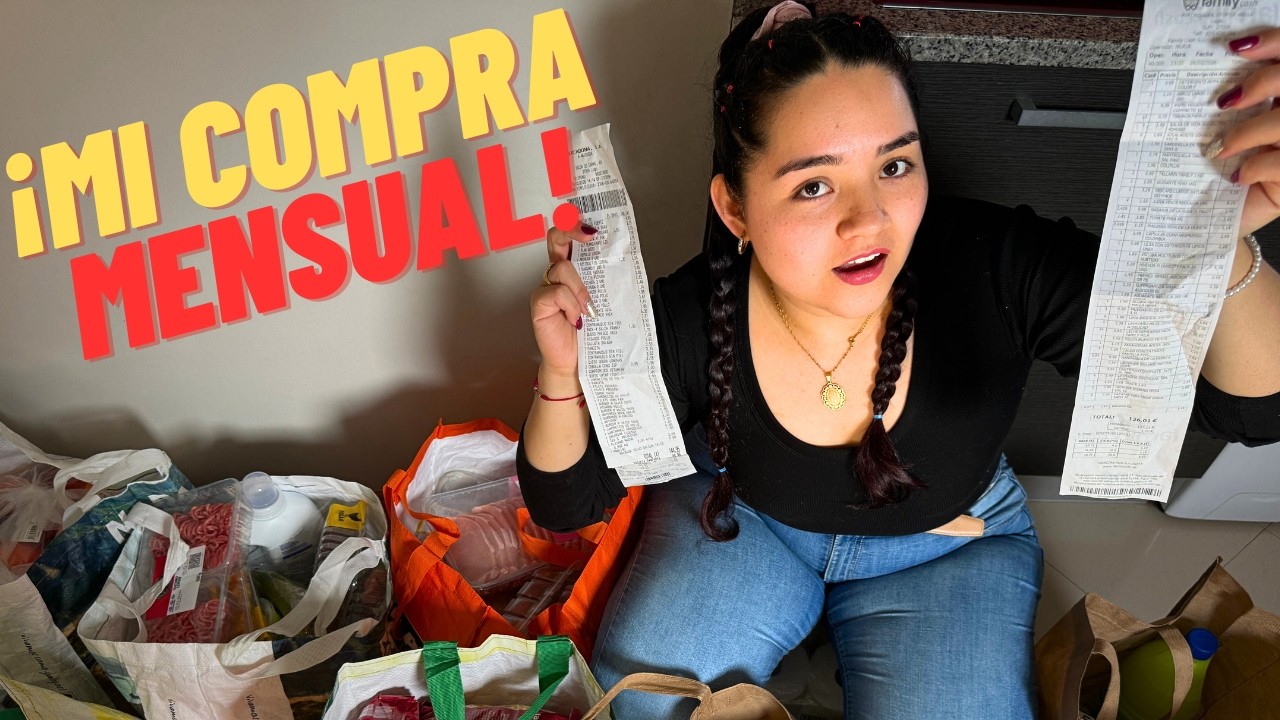 ¿CUÁNTO cuesta hacer MERCADO en ESPAÑA este 2026? Mi compra MENSUAL de COMIDA en Mercadona Y family