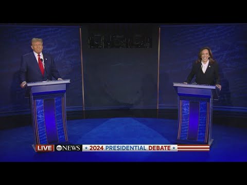 Harris and Trump face off in their first debate, centered around ...