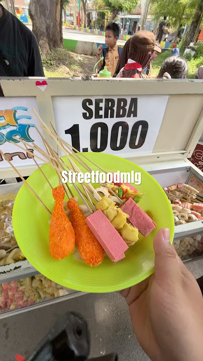 Ide jualan tempura & sosis jajanan anak SD pasti Laris Rame 💥🙌🏻 #streetfood