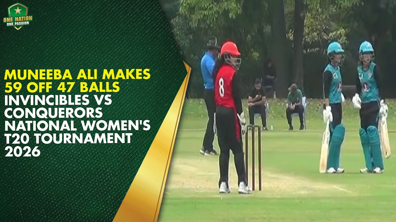 Muneeba Ali makes 59 off 47 balls | Invincibles vs Conquerors ...