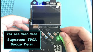 Hackaday Supercon 2019 FPGA Badge Demo
