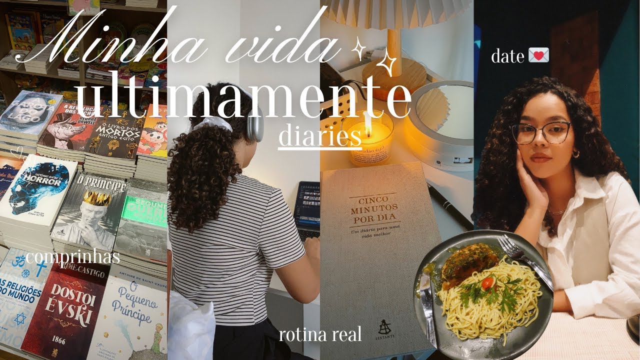 Alguns dias comigo vlog ☕️🎧| date, comprinhas, rotina de trabalho, leitura.
