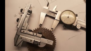 Measuring gears span method