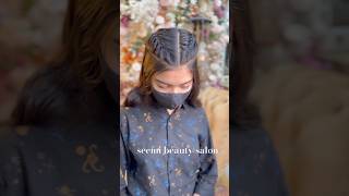 Quick and easy hairstyle Waterfall hairstyle | Seemi khan official #seemibeautysalon #waterfall