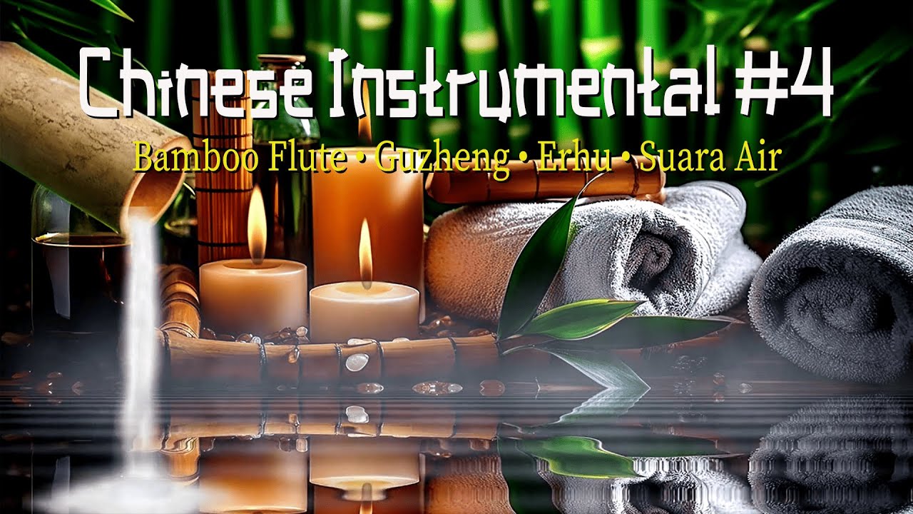 Relaxing Chinese Instrumental Music with Flowing Water Sounds | Guzheng, Erhu & Bamboo Flute