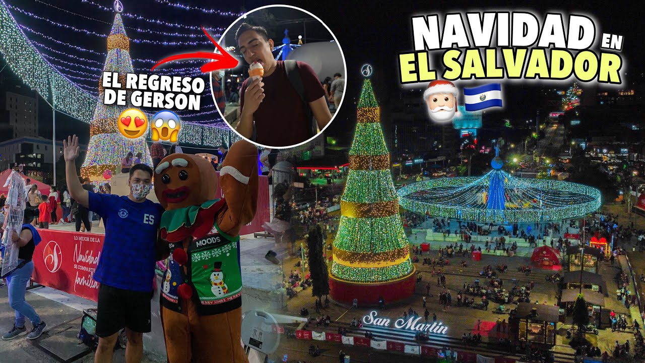 ¡LA NAVIDAD LLEGÓ a EL SALVADOR! 🇸🇻🎄 Así se vive en El Salvador del Mundo 🎅🏻😍