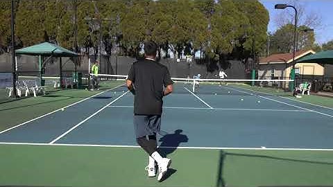 Dynamic Return of Serve Training for Tennis