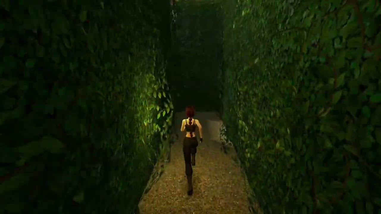 Maze Run To Secret Door In Tomb Raider 2 