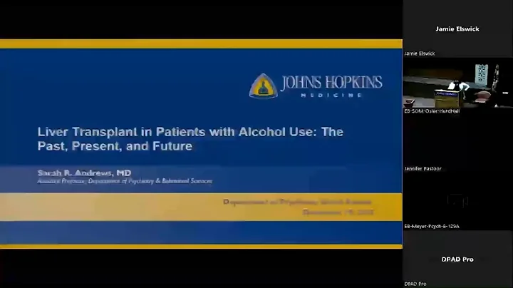 Johns Hopkins Psychiatry Grand Rounds  Liver Trans...