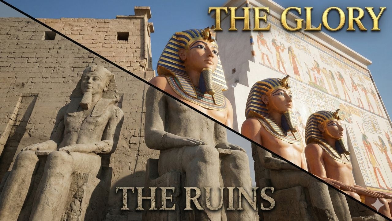 📺 What Ancient Egypt Really Looked Like? ✨ Realistic 3D Reconstruction - Luxor in Color