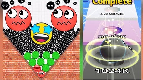 2048 | Hide ball (draw to smash, save the doge) brain teaser games level 131 vs Ball Run Infinity