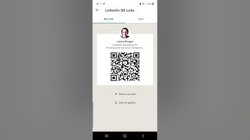 Personal LinkedIn QR code -how to find it