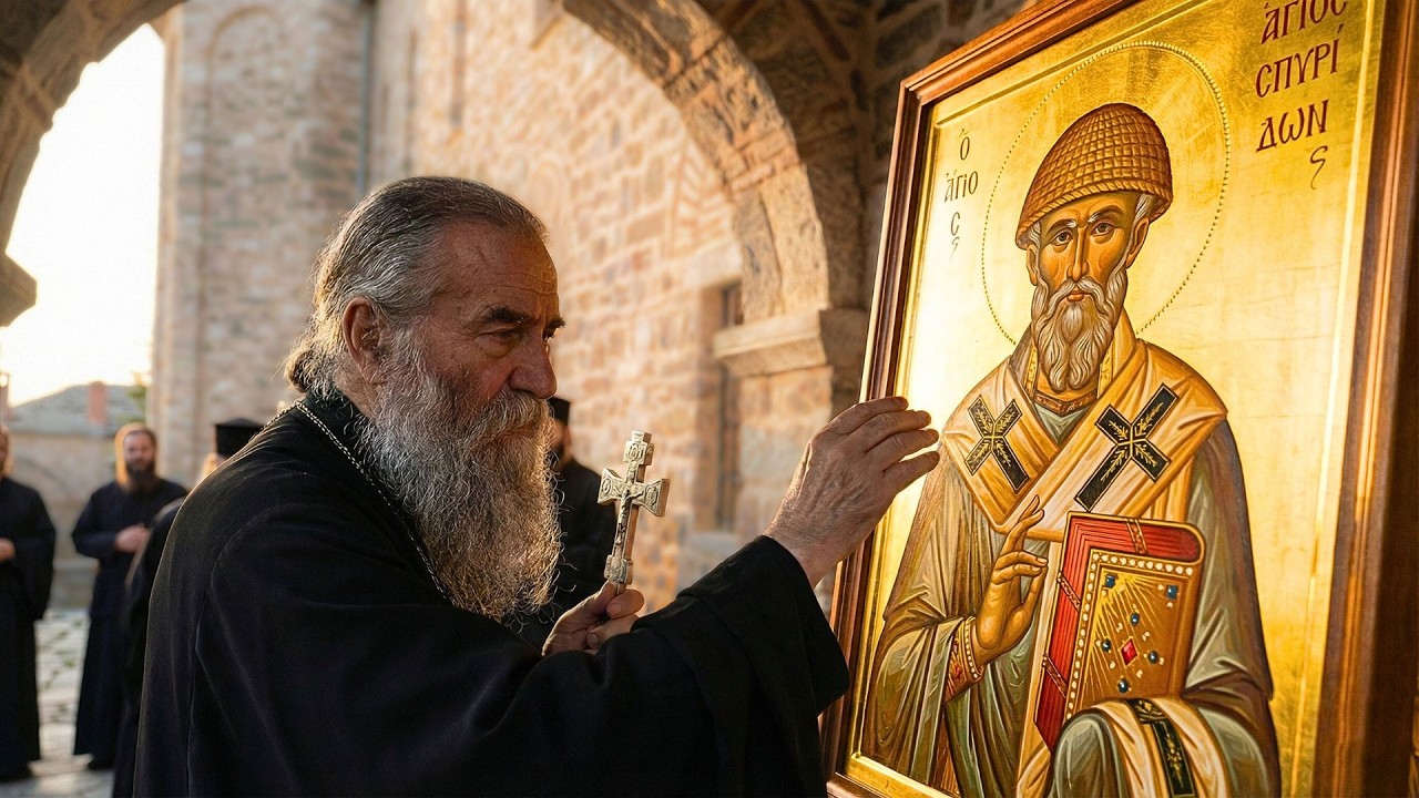 Молитва Афона святому Спиридону, исцелившему тысячи людей.