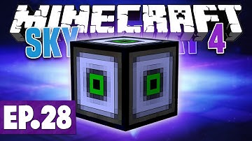 Minecraft Sky Factory 4 - MAX SIZE COMPACT MACHINE! #28 [Modded Questing Skyblock]