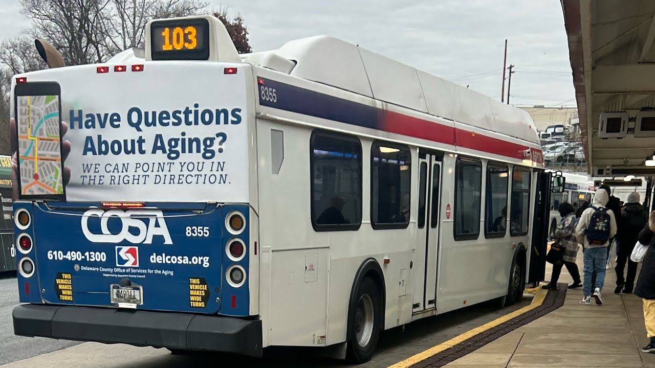Quick Septa Ride On 2010 New Flyers DE40LFR 8355 On Route 103 To quick-septa-ride-on-2010-new-flyers-de40lfr-8355-on-route-103-to