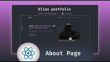 Create a Professional Portfolio with React & Tailwind: About page