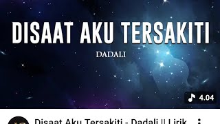 Disaat Aku Tersakiti - Dadali || (Cover Lagu meloew🥺