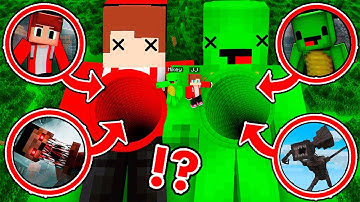 JJ and Mikey Found ALTERNATES & ANOMALY & JENNY DWELLER  INSIDE LONGEST TUNNELS in Minecraft ?!