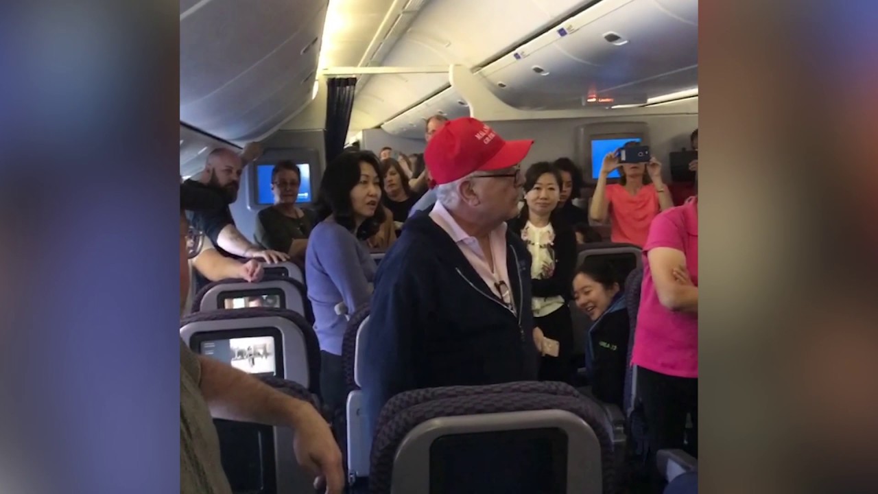 Trump supporter removed from United flight in China (2017)