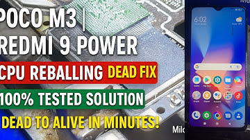 Poco M3 Redmi 9 Power CPU Reballing Dead Fix | 100% Tested Solution | Milon Telecom