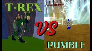 EXTINCT T-REX VS RUMBLE!