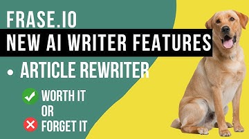 Refresh existing content with the Frase Article Rewriter