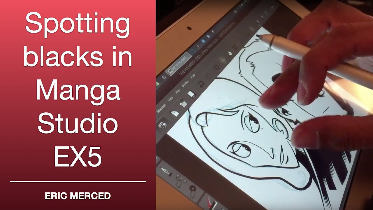 Spotting Blacks In Manga Studio Ex5 Youtube