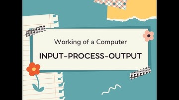 Working of a Computer | Input-Process-Output (IPO) Cycle in different machines