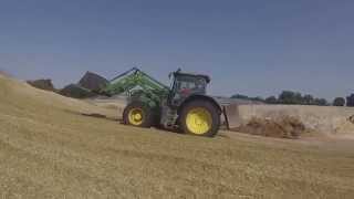 Maisernte 2015 | Silo Walzen | 3x JOHN DEERE 6R, FENDT, FLIEGL usw. | GoPro |