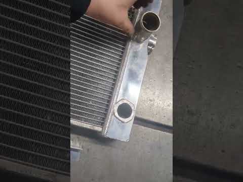 New radiator on the “Tennessee Whiskey” 1948 Dodge. Full process video coming soon! #classiccar