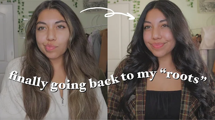 dyeing my hair at home by myself!! | ion permanent creme hair color in jet black