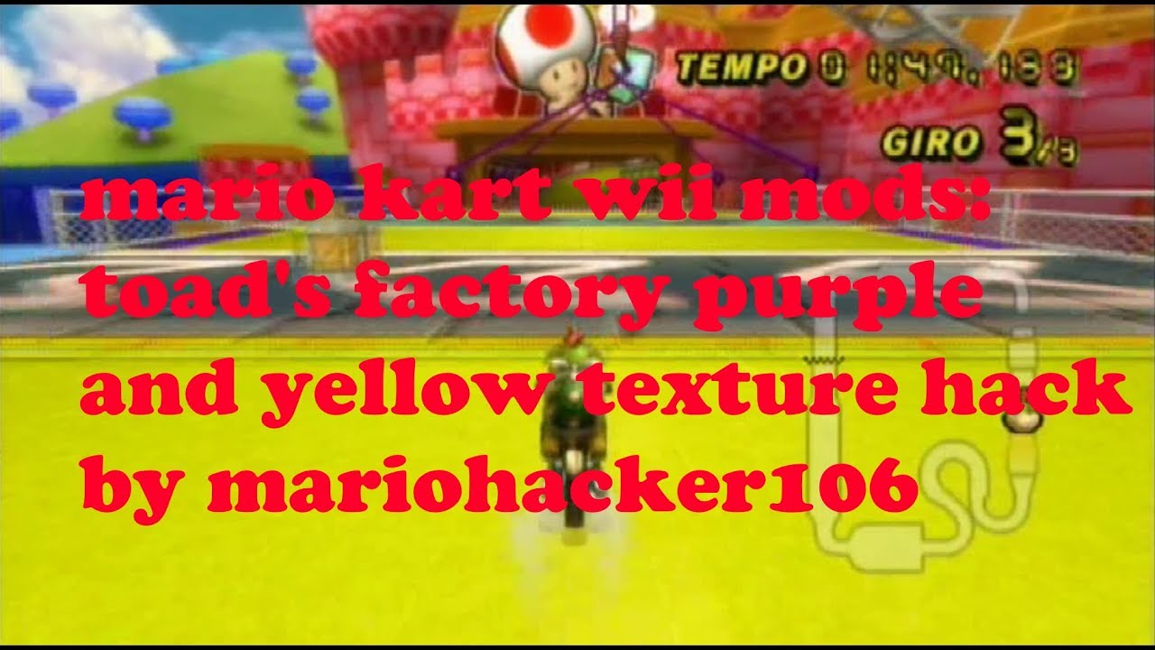 Mario Kart Wii Texture Hack:Toad's Factory - YouTube