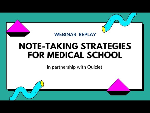 Note-Taking Strategies For Medical School - The Medic Portal, in partnership with Quizlet