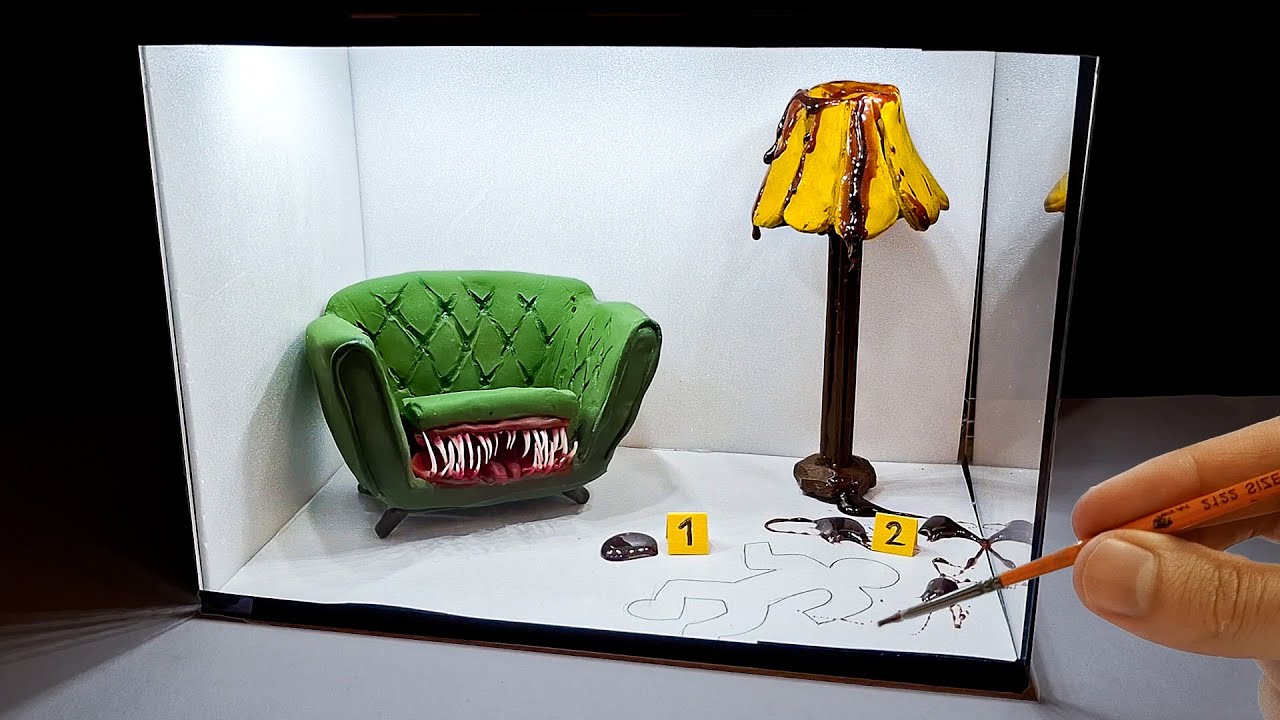 I Turned a Living Room Into a Murder Scene | Monster Sofa Diorama