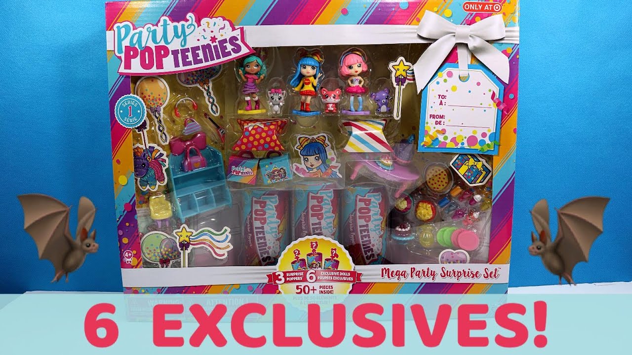 🦇 PARTY POP TEENIES MEGA PARTY SURPRISE SET 🦇