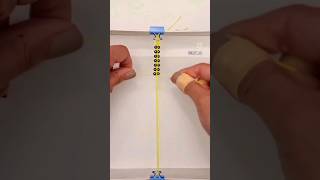 double beaded macrame bracelet #howto #macramebracelet #bracelet #macramejewelry #diy