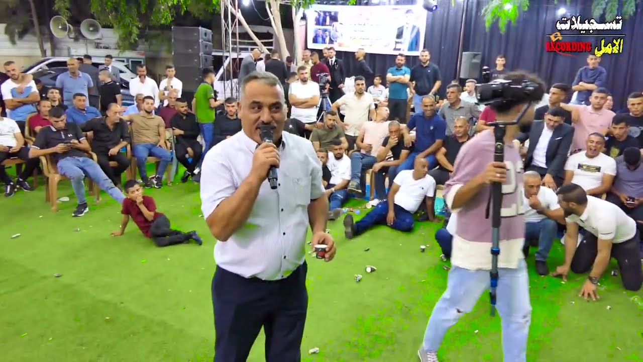 حوار ناري بين فيصل الدواس واكرم البوريني 🔥 مهرجان العريس محمد نبيل هرشه 2022