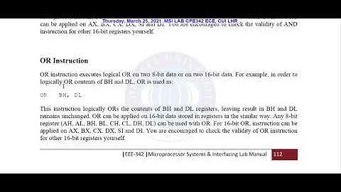 Working of Logical Instructions [AND, OR, NOT, XOR, RCL, RCR, ROL, ROR, SHL, SHR and SAR] Part 1