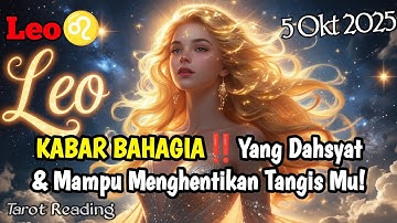 Leo♌ KABAR BAHAGIA‼️Yang Dahsyat & Mampu Menghentikan Tangis Mu Oktober 2025 - Mata Zodiak