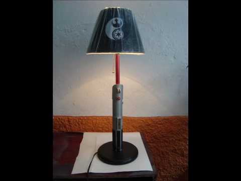 Lampara de buro de sable de star wars reciclado realizado por toy ...