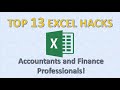 Top 13 Excel Hacks for Accounting & Finance (from a fellow Finance Professional)!