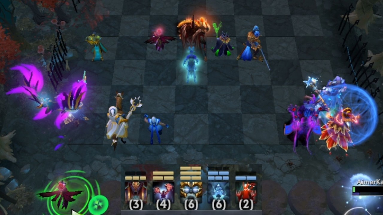 lina bane 4harpy 6god absolutely combo wheel of a lifetime - Dota Auto Chess DAC