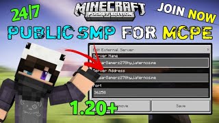 How to make free Minecraft server  in pocket edition| Public SMP 24/7  For MCPE 1.20+ | ( Hindi )