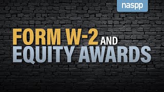 How Equity Awards Are Included in Form W-2