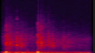 Spectrogram of 2 Gunshots (with echo)