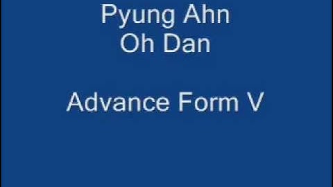 Pyung Ahn Oh Dan Advanced Form Five