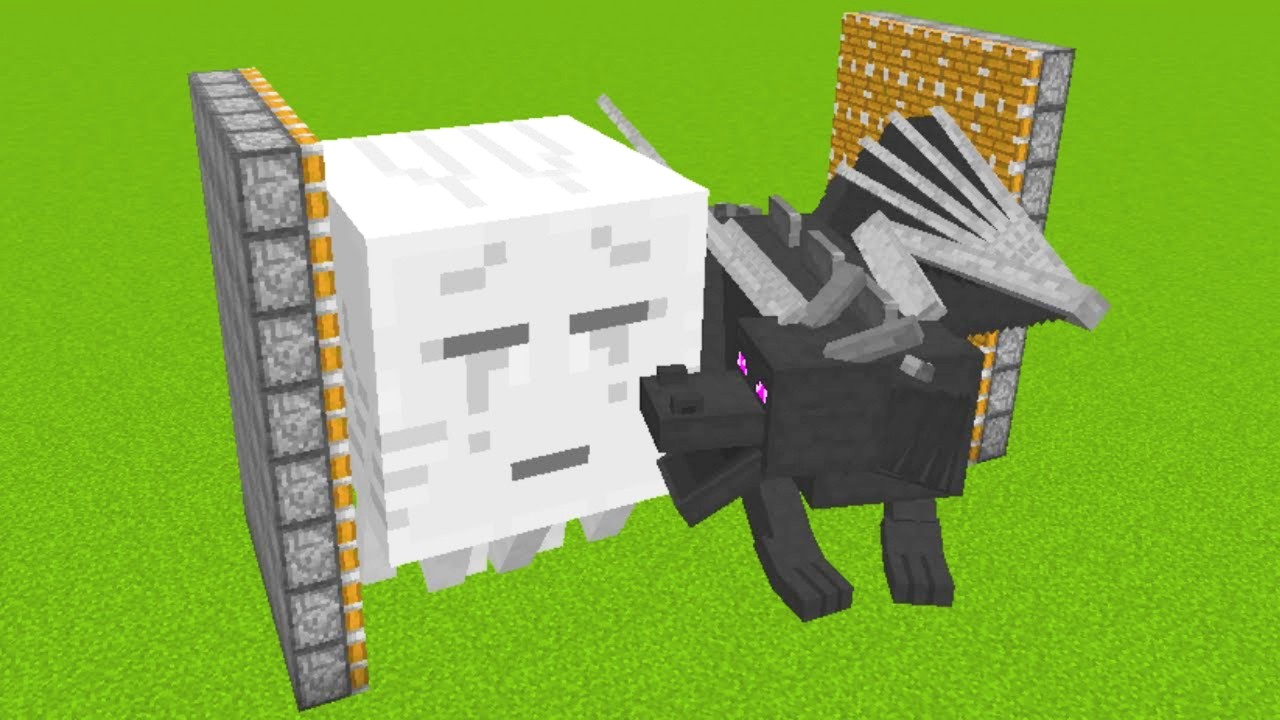ghast + ender dragon = ??? - minecraft compilation