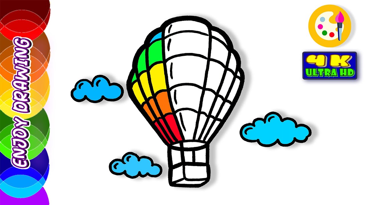 Balloons Drawing How to Draw Balloons for Kids Step by step drawing